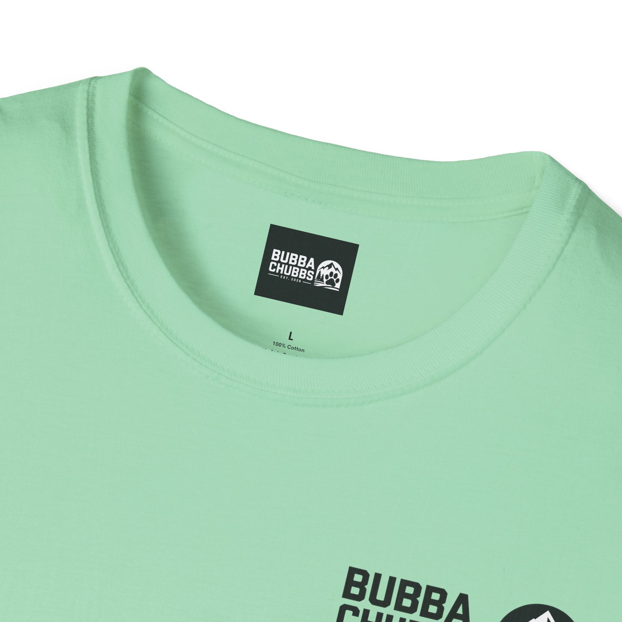 BubbaChubbs Updated Modern Logo Transparent Short-Sleeve Tee - BubbaChubbs Brand
