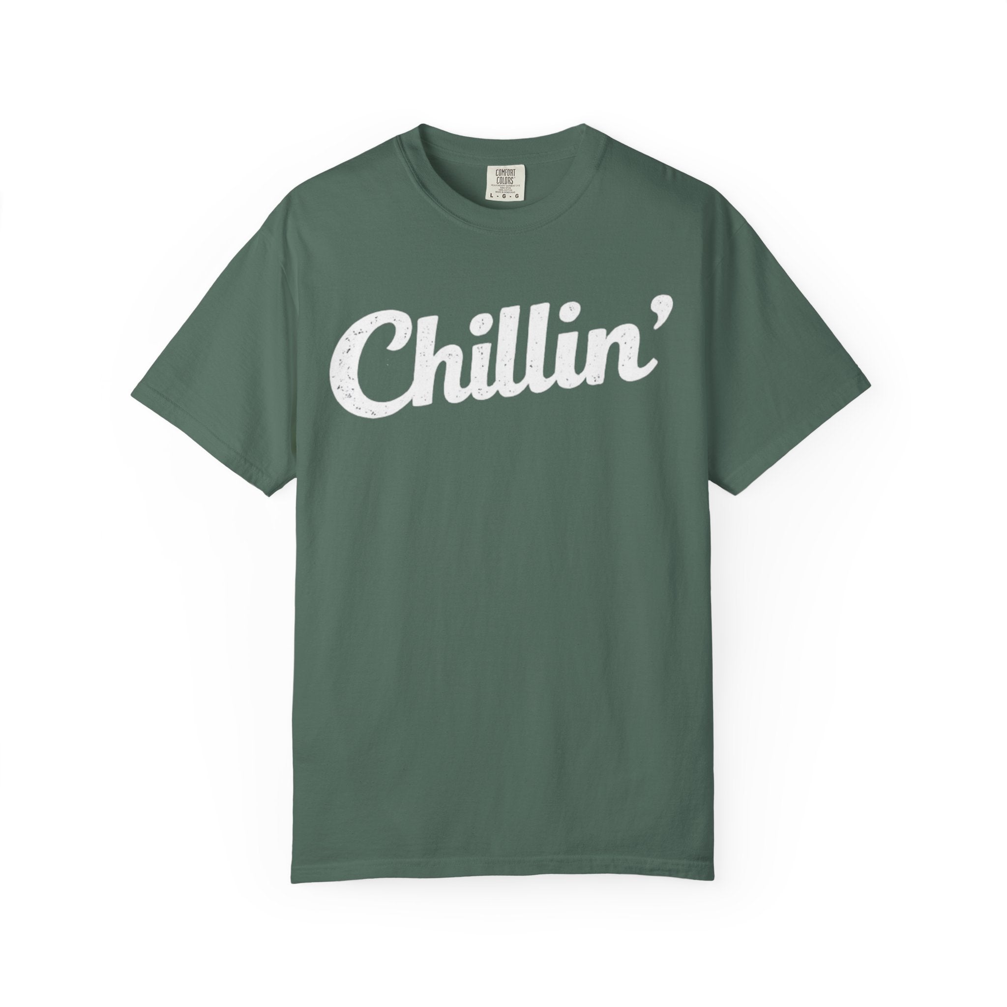 BubbaChubbs Chillin’ White Lettering Tee - BubbaChubbs Brand