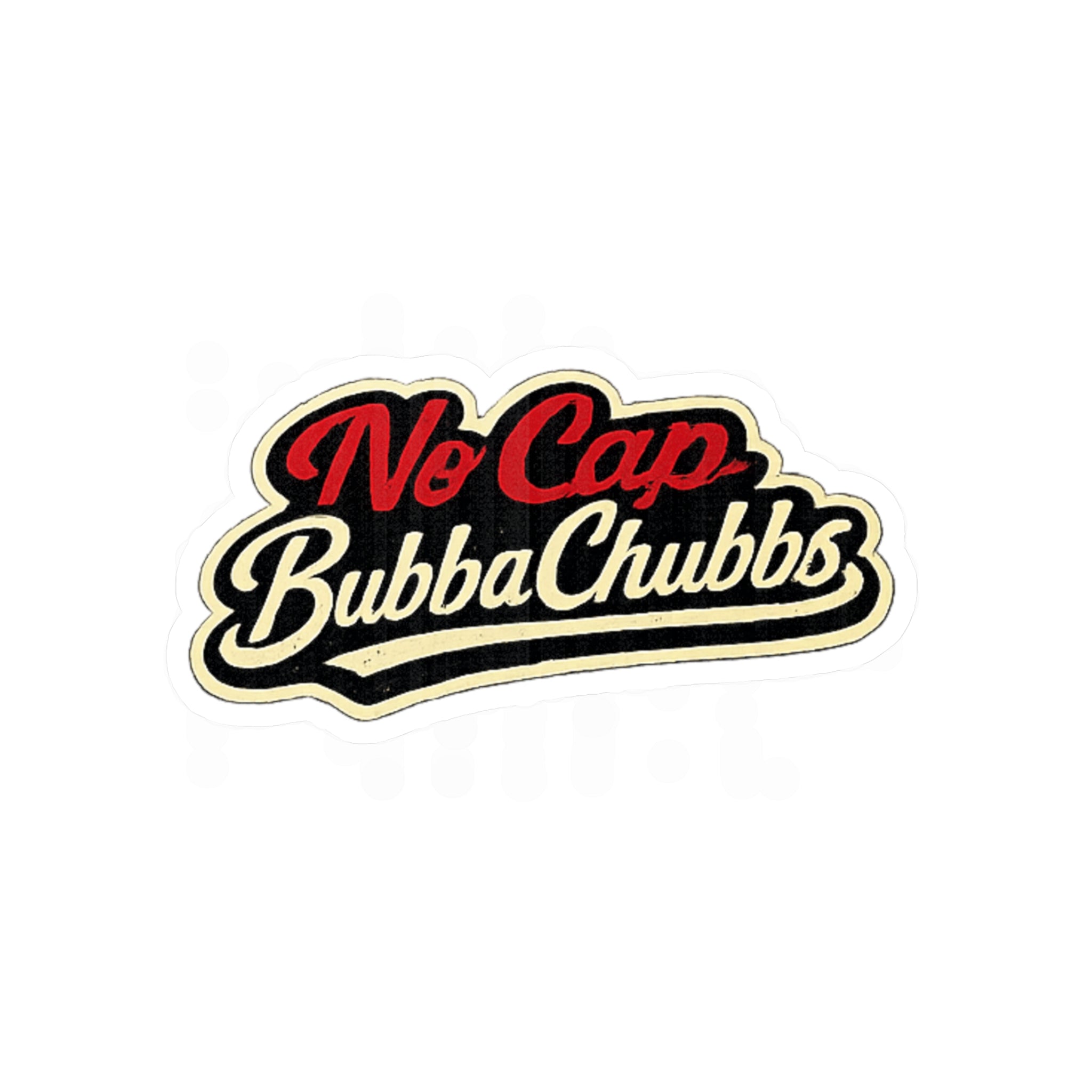 BubbaChubbs Logo Vinyl Sticker  - No Cap - Cut Decal Printify