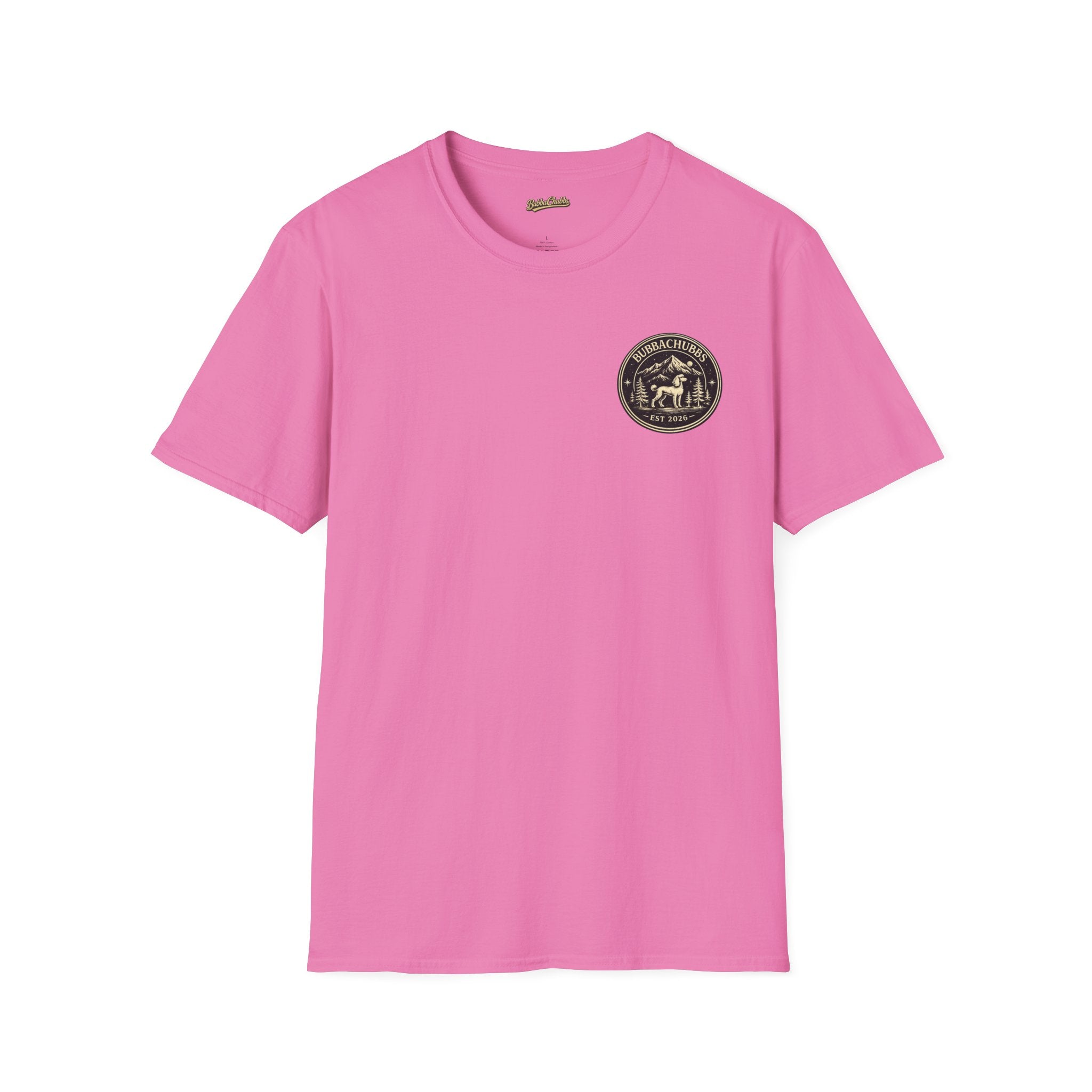 BubbaChubbs Himself Chest Full Small Logo Short-Sleeve Tee - BubbaChubbs Brand
