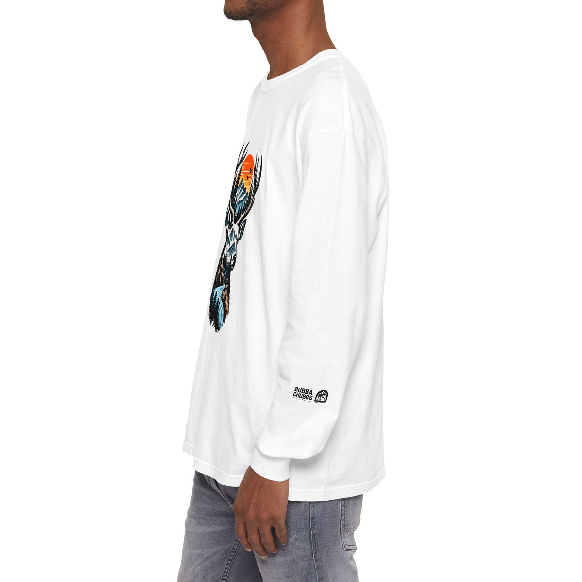 Deer Mountain Sunset Long Sleeve Tee
