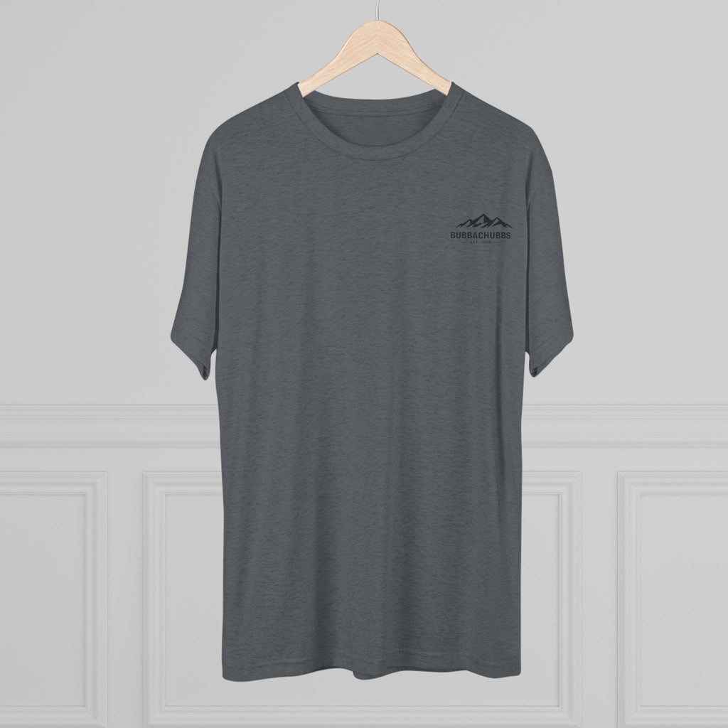BubbaChubbs Mountains Minimalist Logo Tee — Adventure Outdoor Crew Shirt - BubbaChubbs Brand