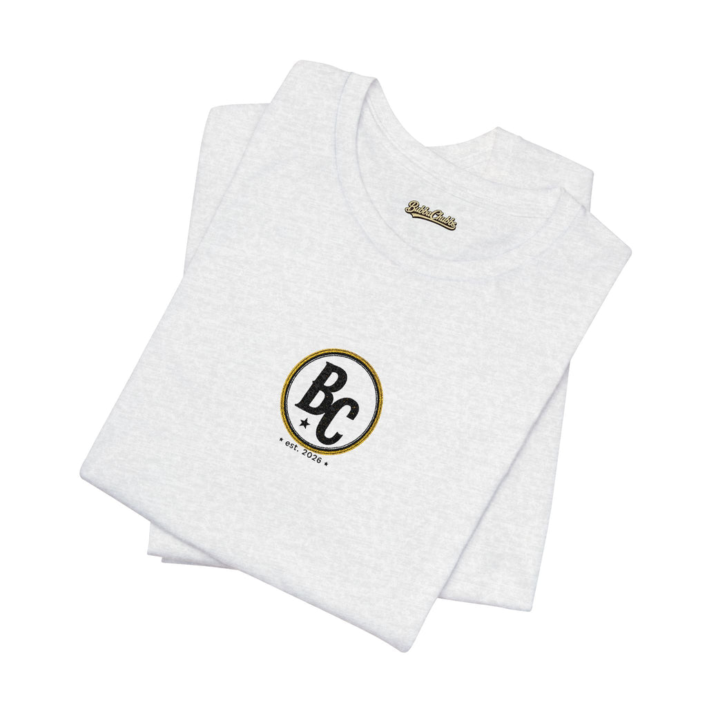 BubbaChubbs - Embroidered Logo - Unisex Jersey Short Sleeve Tee