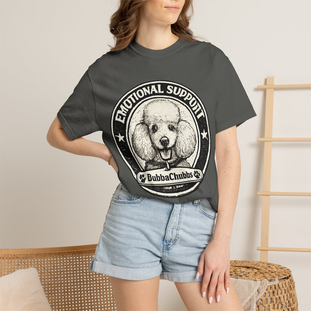 BubbaChubbs Vintage Poodle Emotional Support Style Tee Printify
