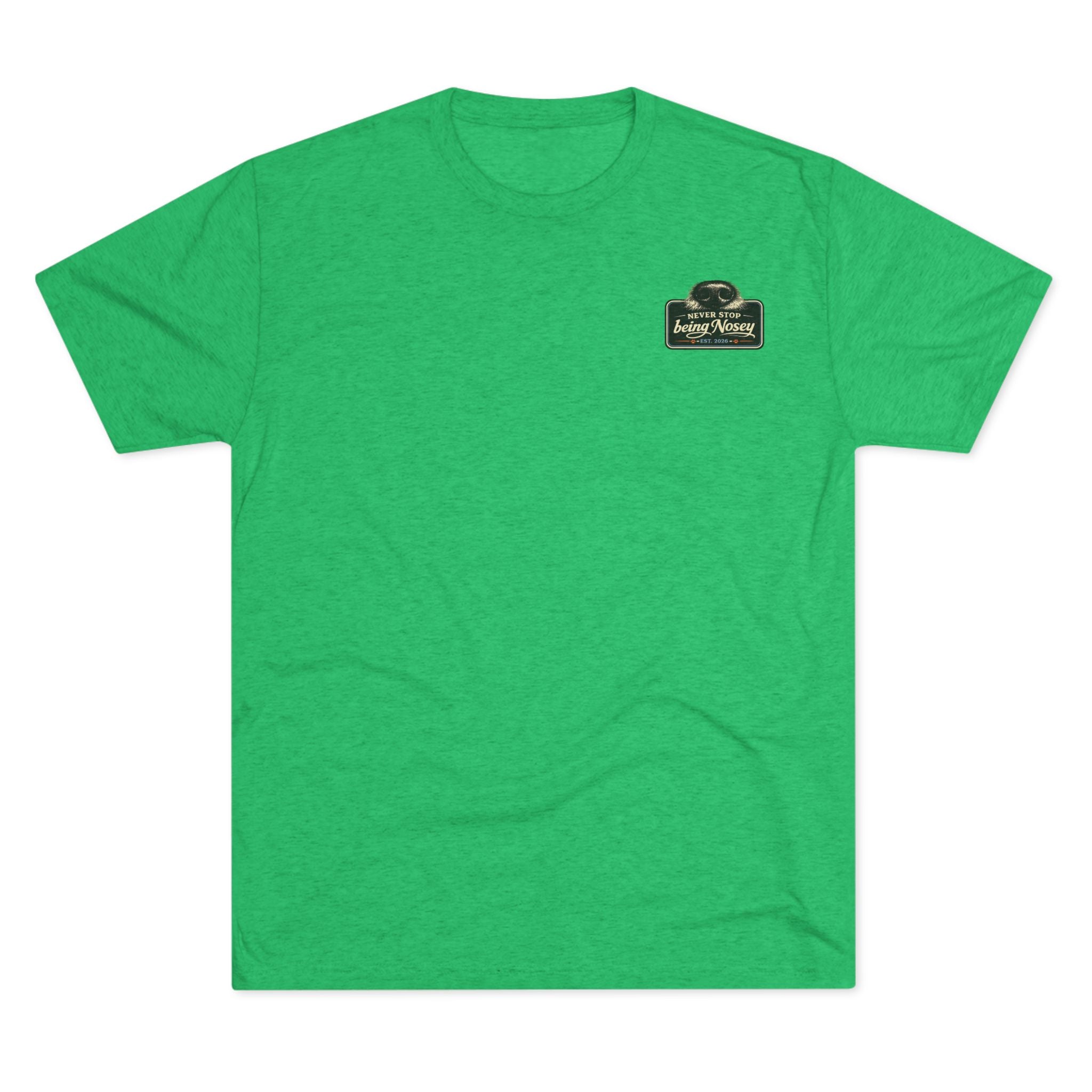 BubbaChubbs Never Being Nosey Minimalist Logo Tee — Adventure Outdoor Crew Shirt - BubbaChubbs Brand