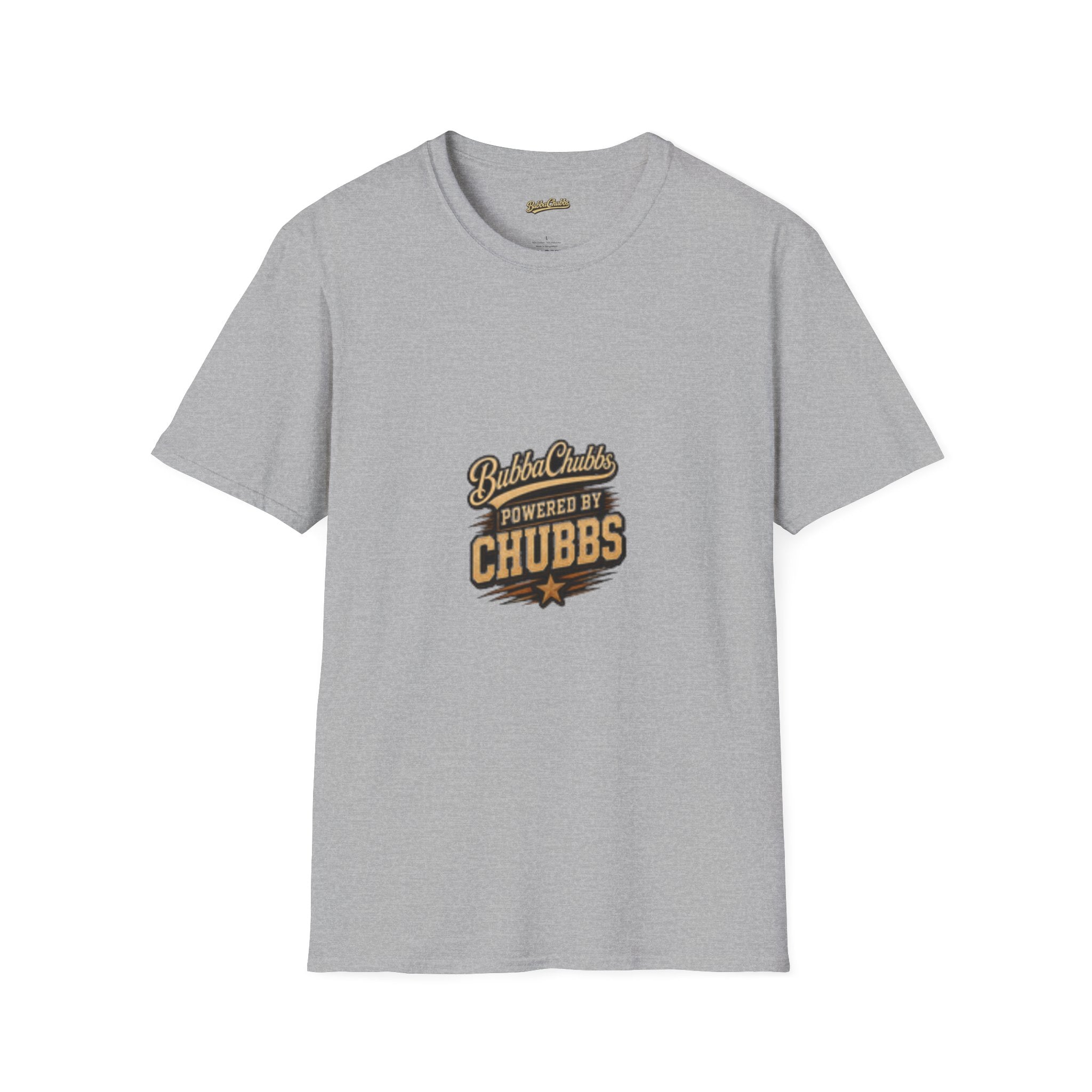 Powered by Chubbs Built Graphic Tee | BubbaChubbs T-Shirt