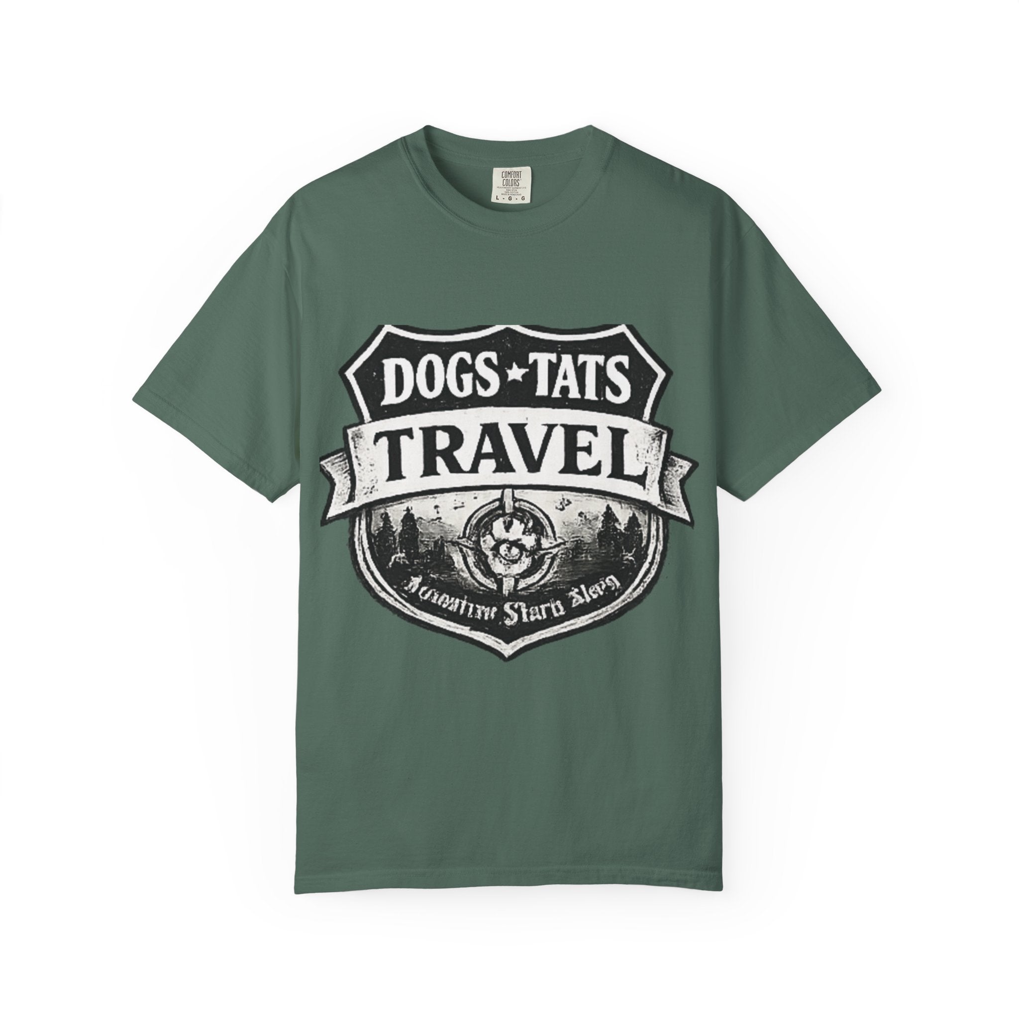 BubbaChubbs Dogs Tats Travel Simple Tee - BubbaChubbs Brand