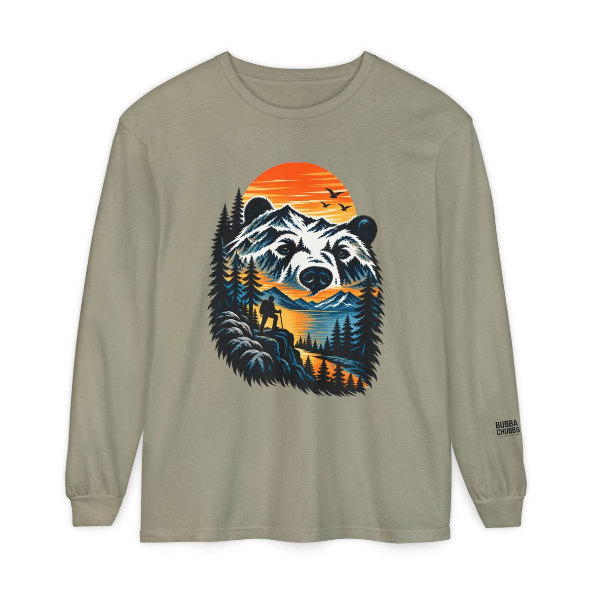 Bear Sunset Long Sleeve Tee