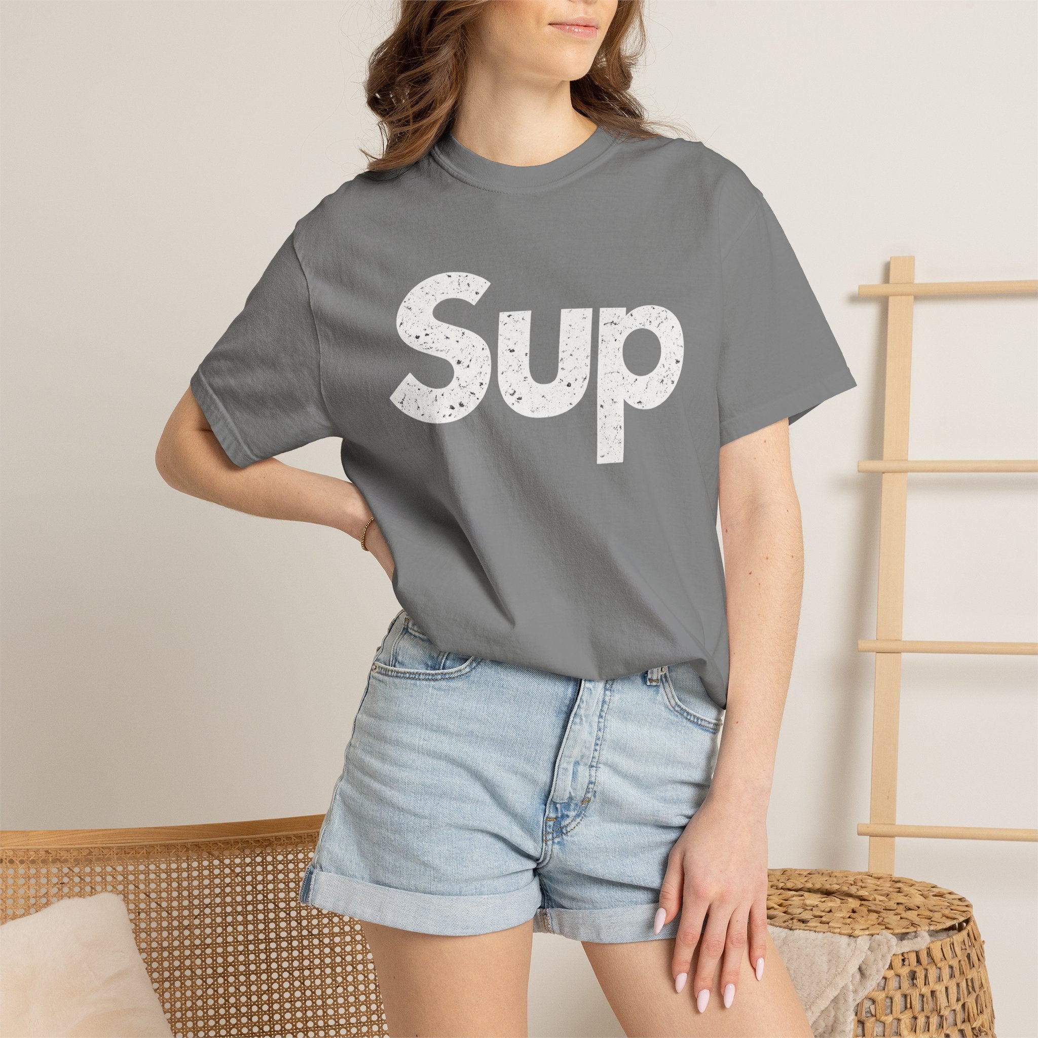 BubbaChubbs Sup White Lettering Tee - BubbaChubbs Brand