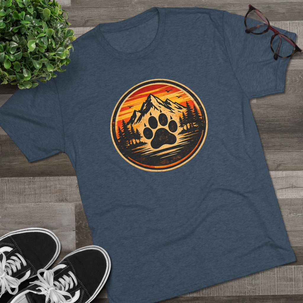 BubbaChubbs Mountains Paw — Adventure Outdoor Crew Shirt - BubbaChubbs Brand
