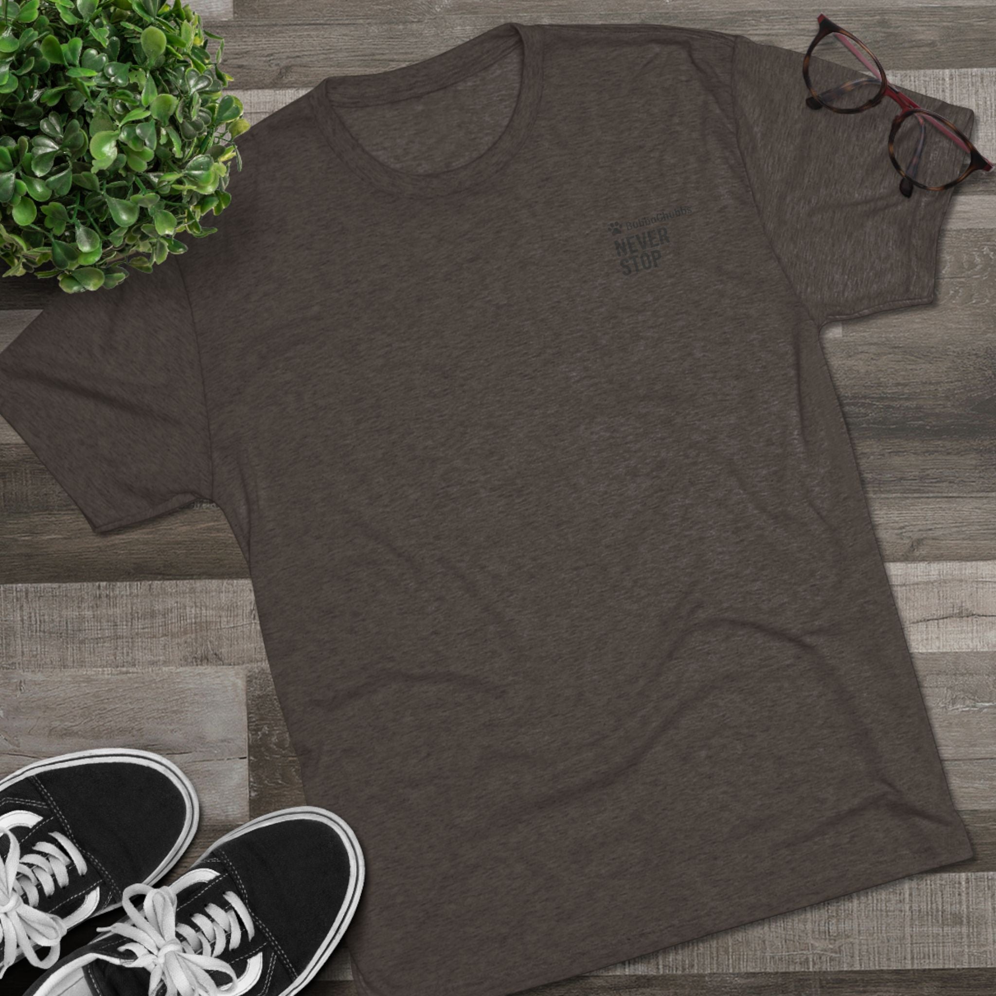 BubbaChubbs Mountains Never Stop — Adventure Outdoor Crew Shirt - BubbaChubbs Brand