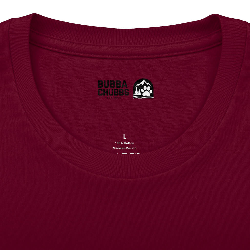 BubbaChubbs Minimal Logo Tee — Classic White Cotton Crew - BubbaChubbs Brand