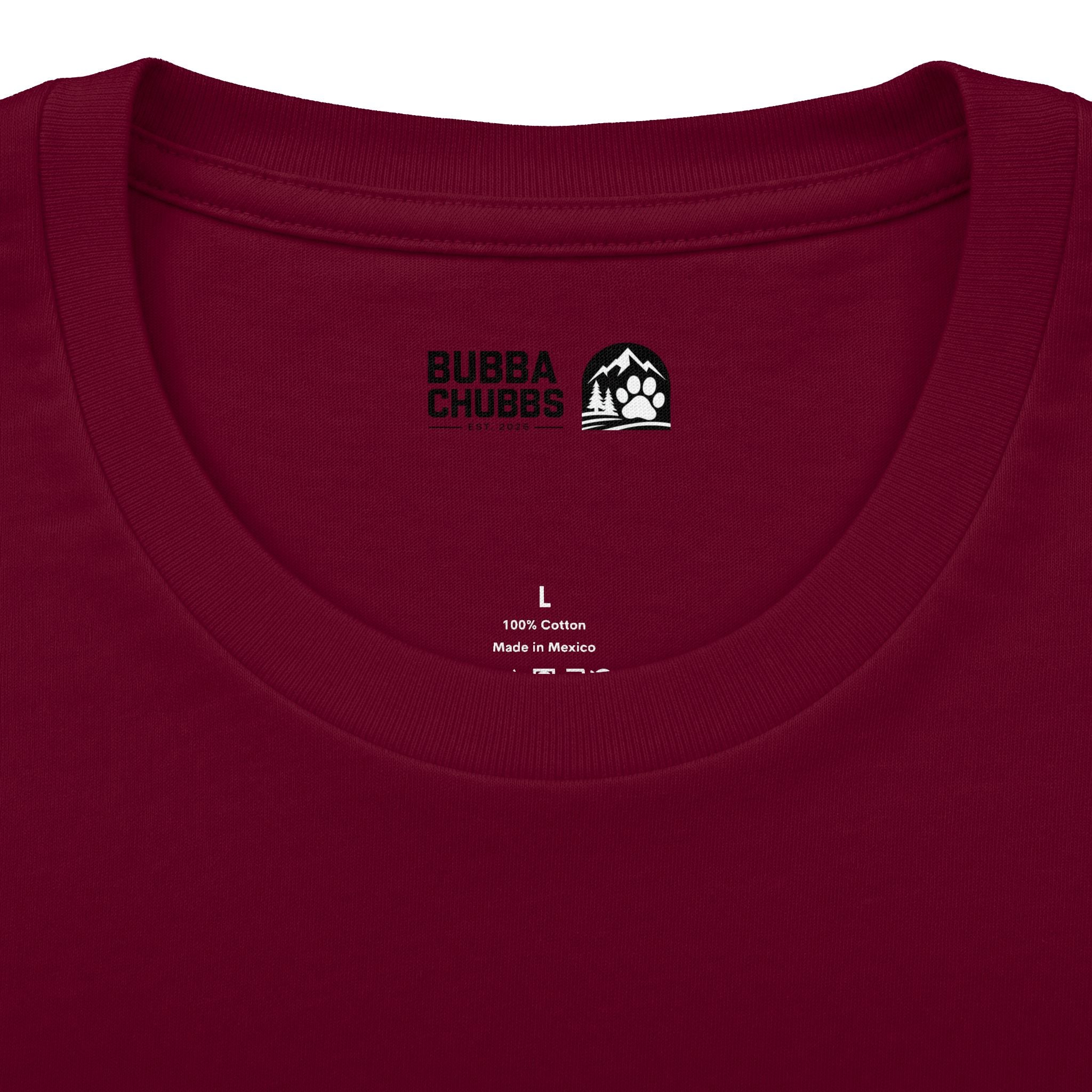 BubbaChubbs Minimal Logo Tee — Classic White Cotton Crew - BubbaChubbs Brand