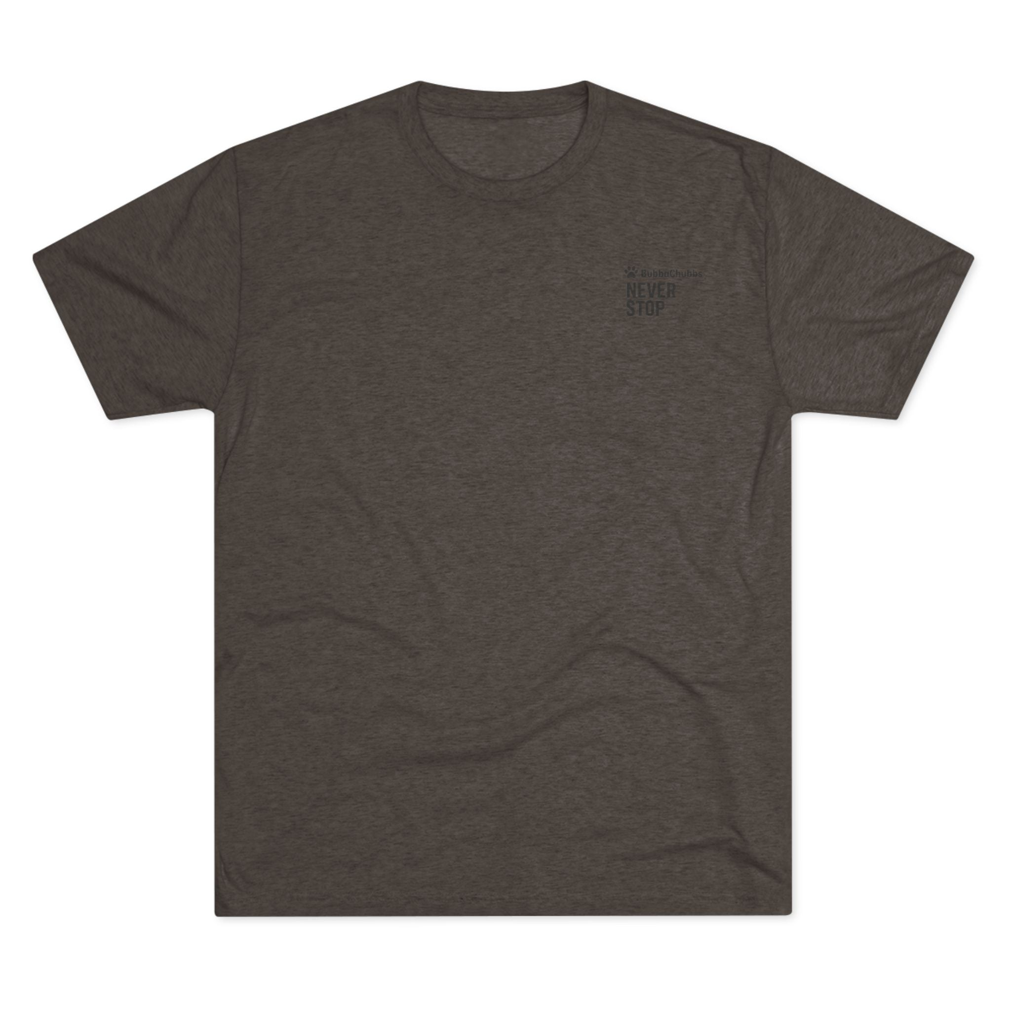 BubbaChubbs Mountains Never Stop — Adventure Outdoor Crew Shirt - BubbaChubbs Brand
