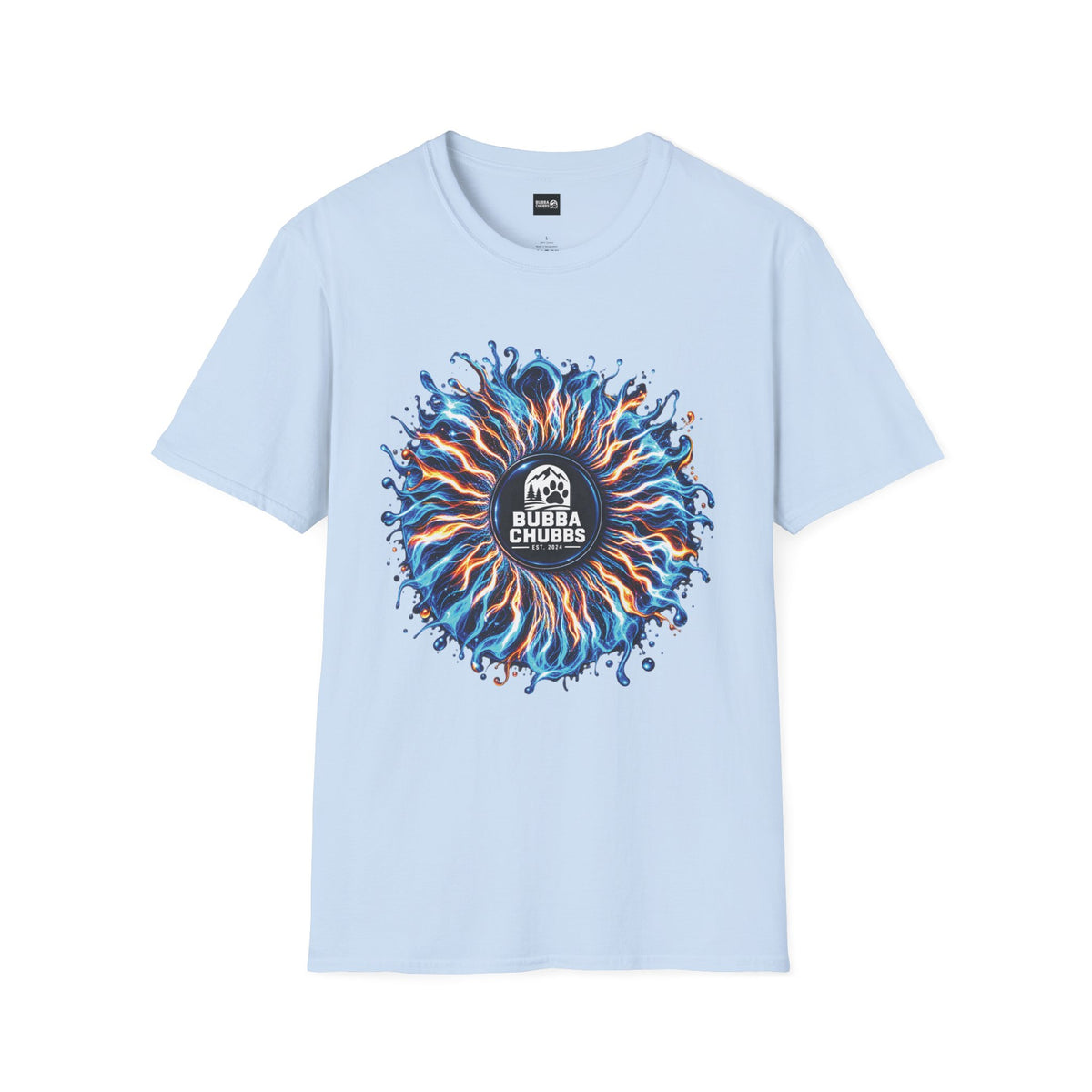 T-Shirt — Bubba Chubbs Fiery Wave Graphic Tee