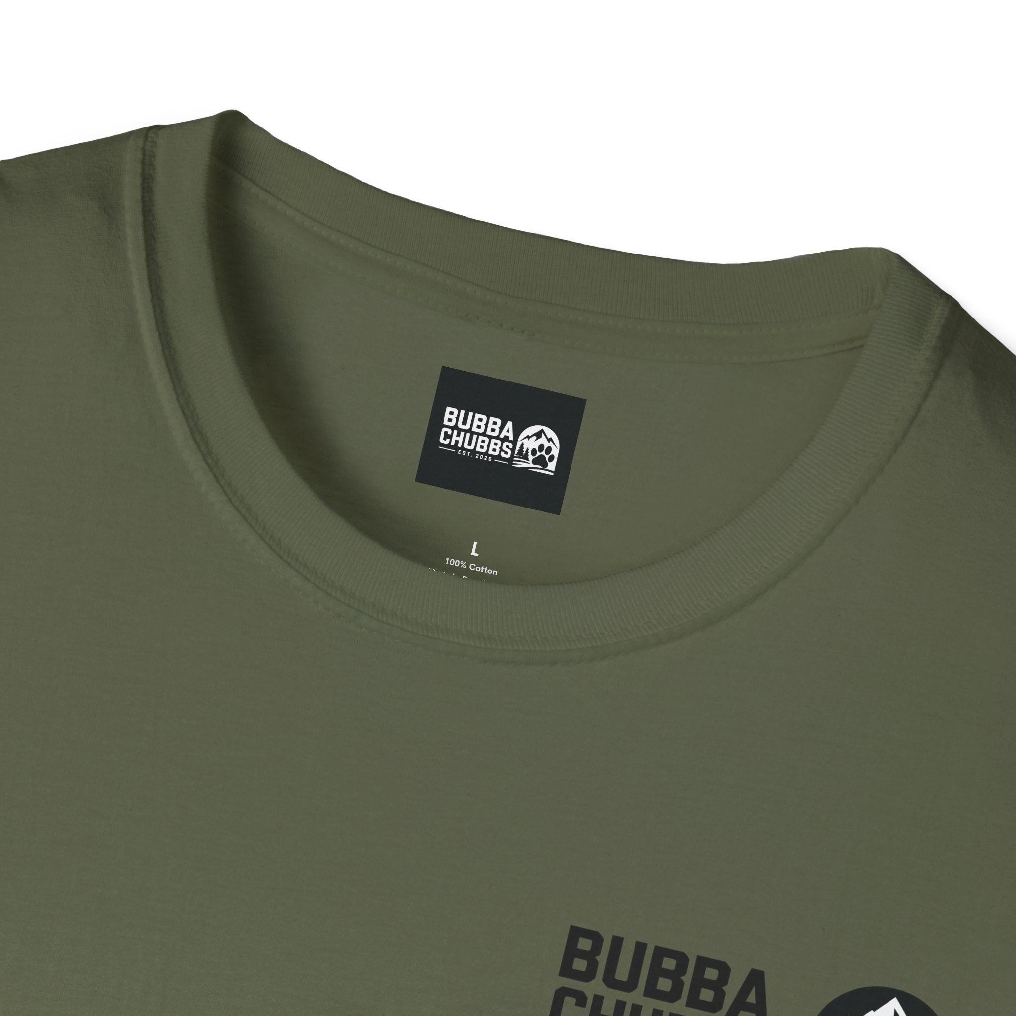 BubbaChubbs Updated Modern Logo Transparent Short-Sleeve Tee - BubbaChubbs Brand