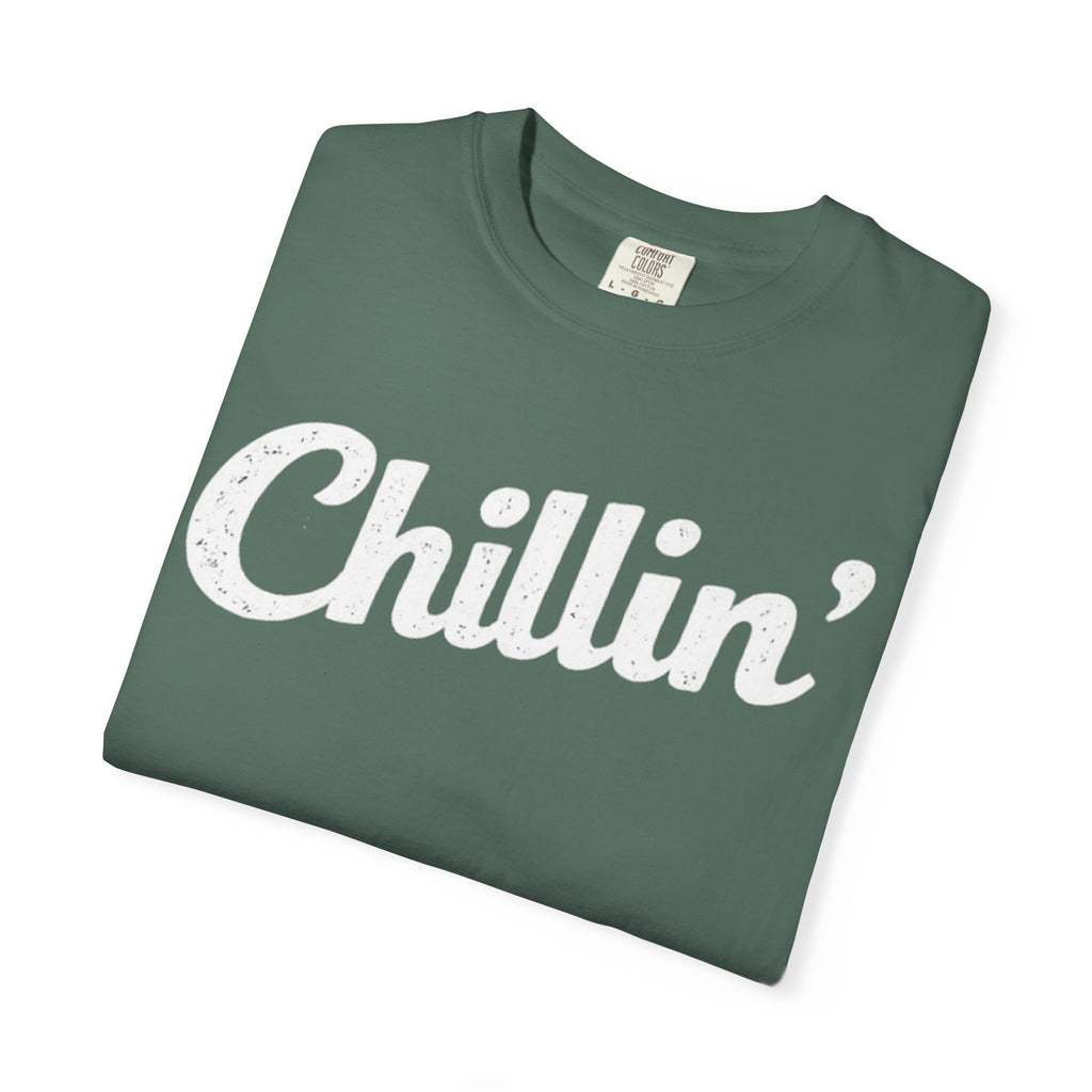 BubbaChubbs Chillin’ White Lettering Tee - BubbaChubbs Brand