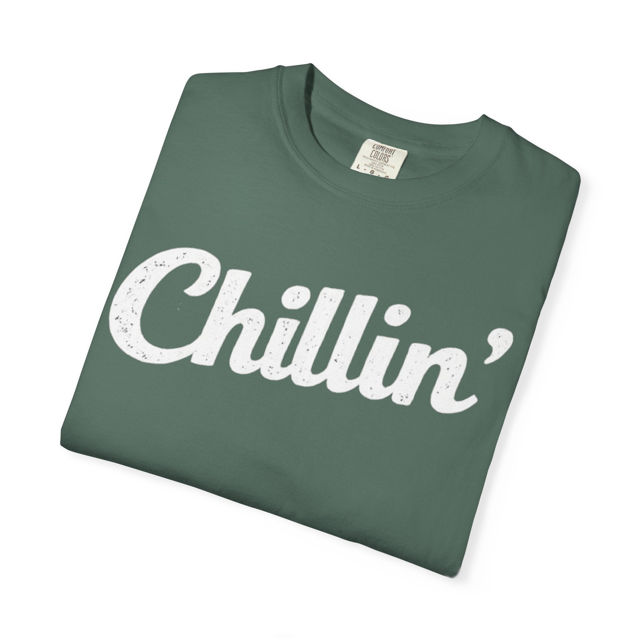 BubbaChubbs Chillin’ White Lettering Tee - BubbaChubbs Brand