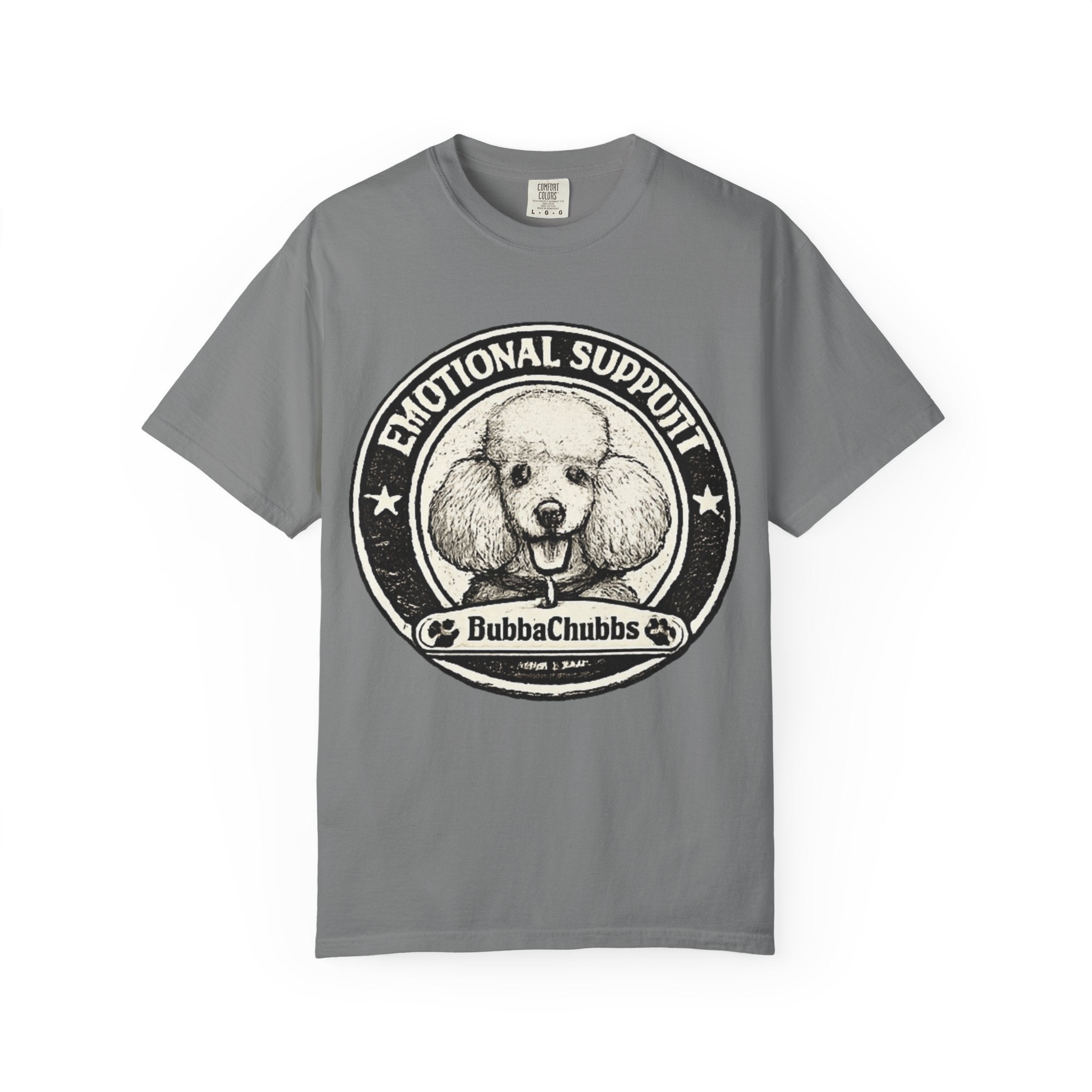 BubbaChubbs Vintage Poodle Emotional Support Style Tee - BubbaChubbs Brand