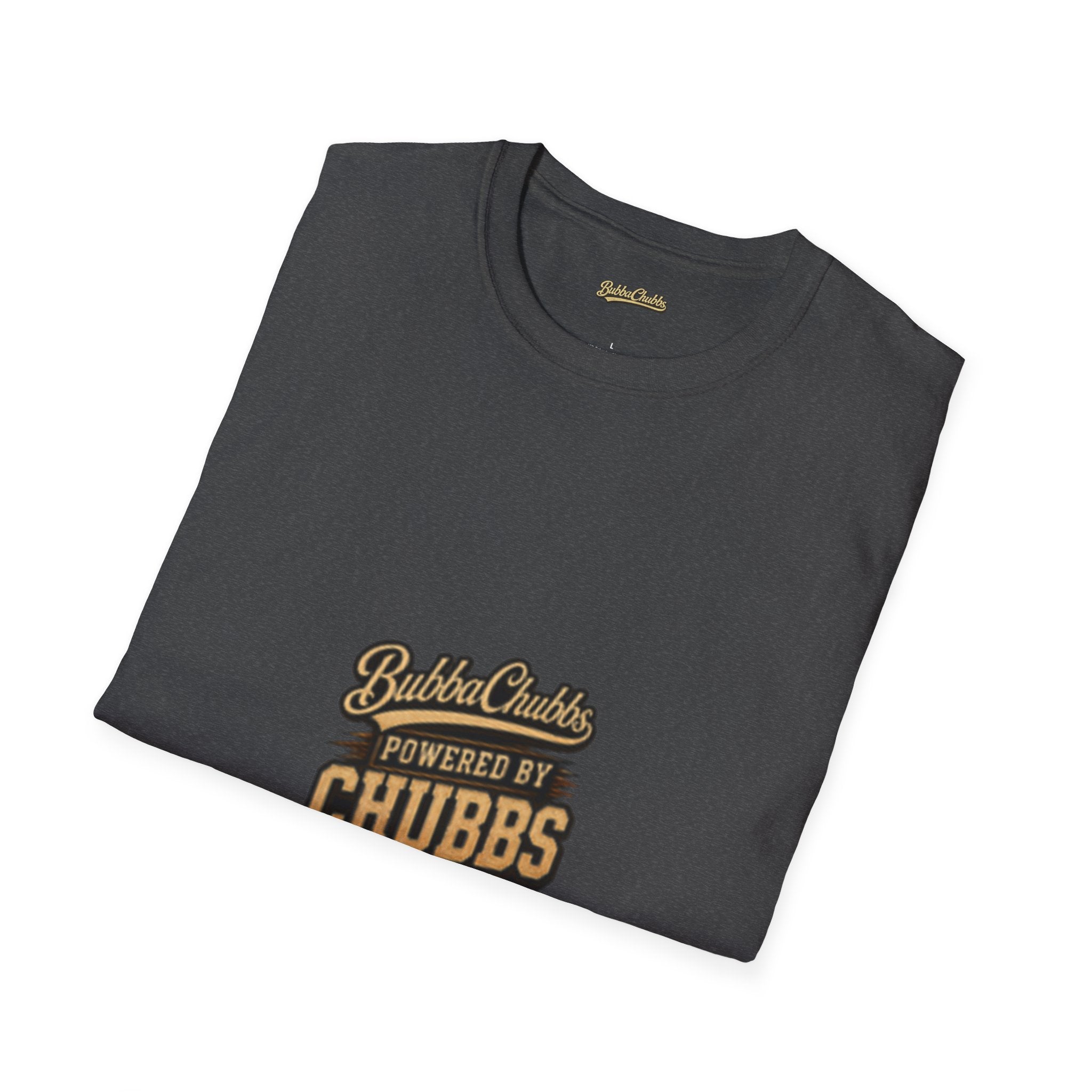 Powered by Chubbs Built Graphic Tee | BubbaChubbs T-Shirt