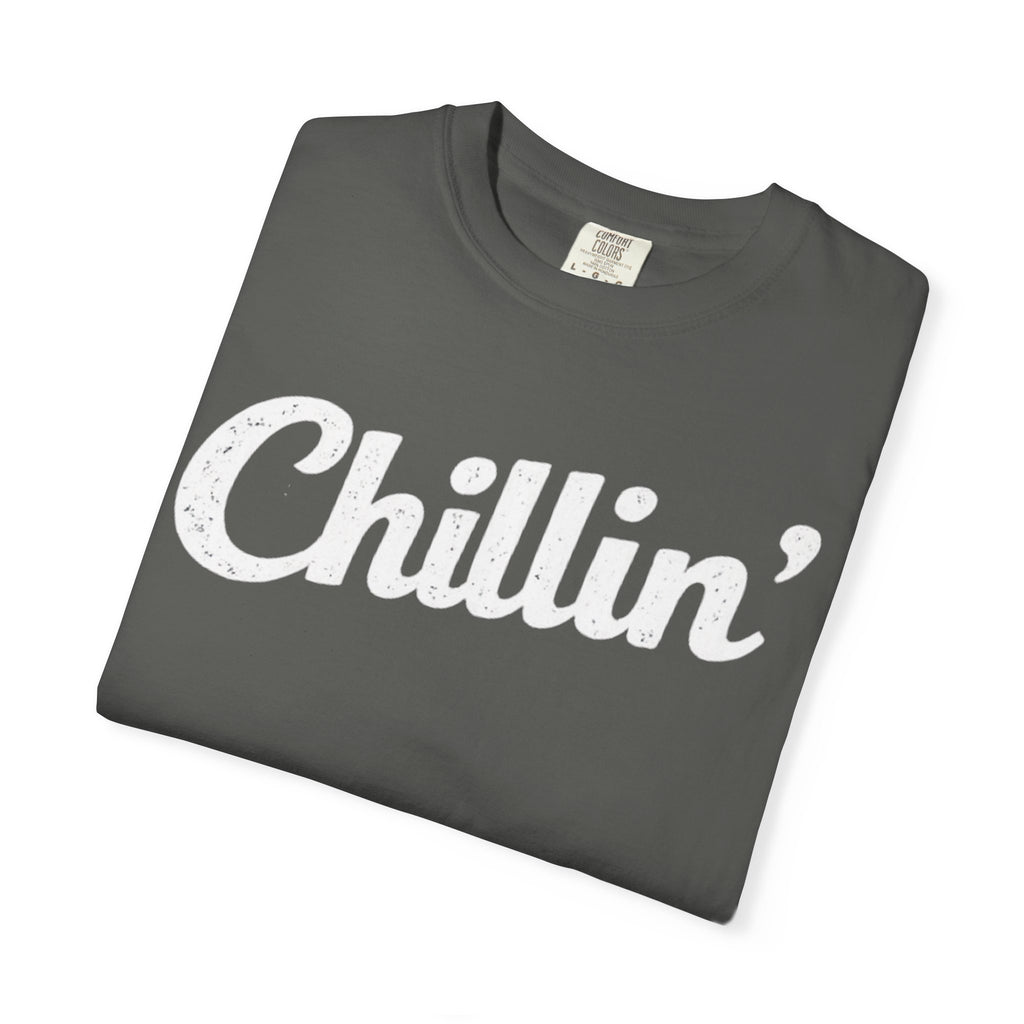 BubbaChubbs Chillin’ White Lettering Tee - BubbaChubbs Brand