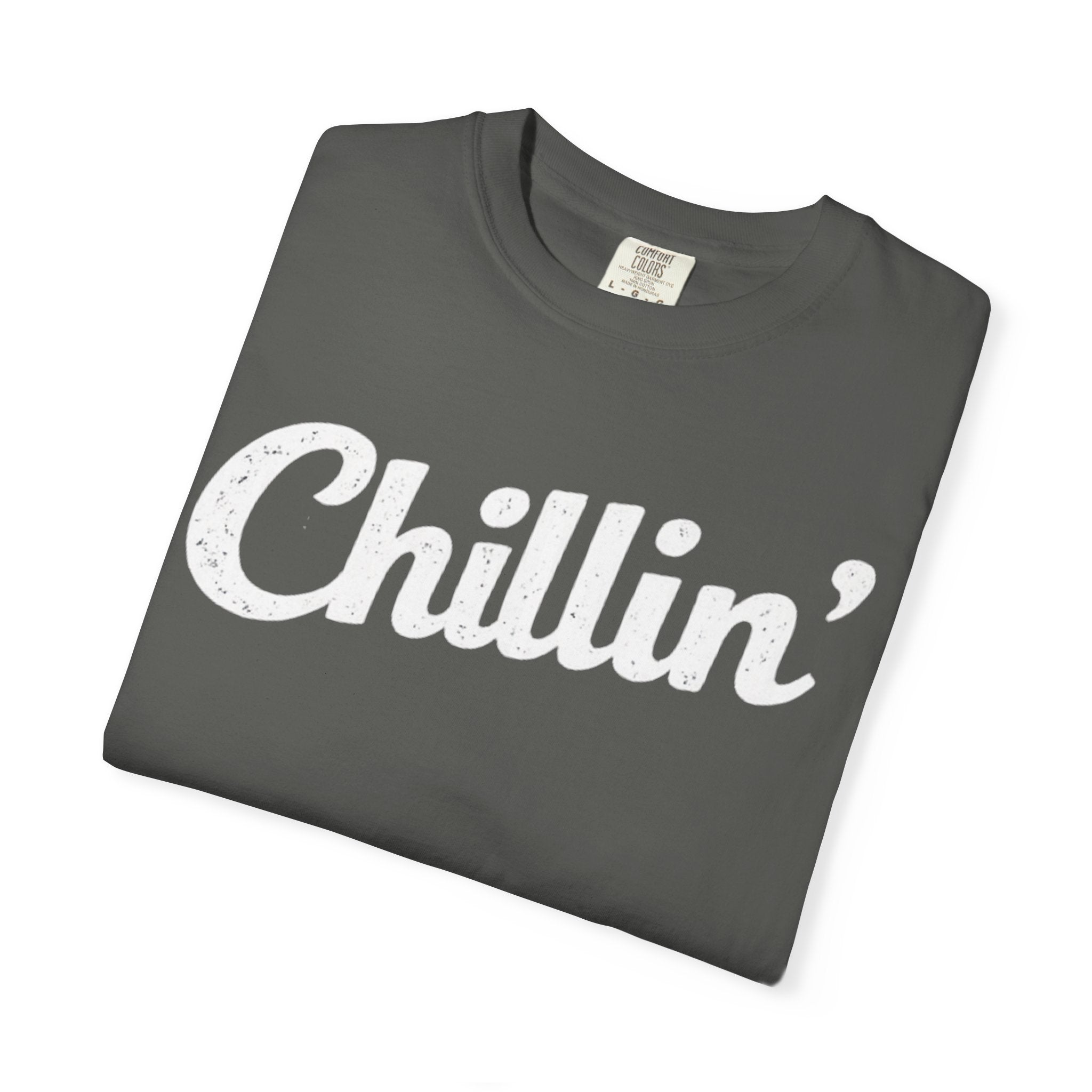 BubbaChubbs Chillin’ White Lettering Tee - BubbaChubbs Brand