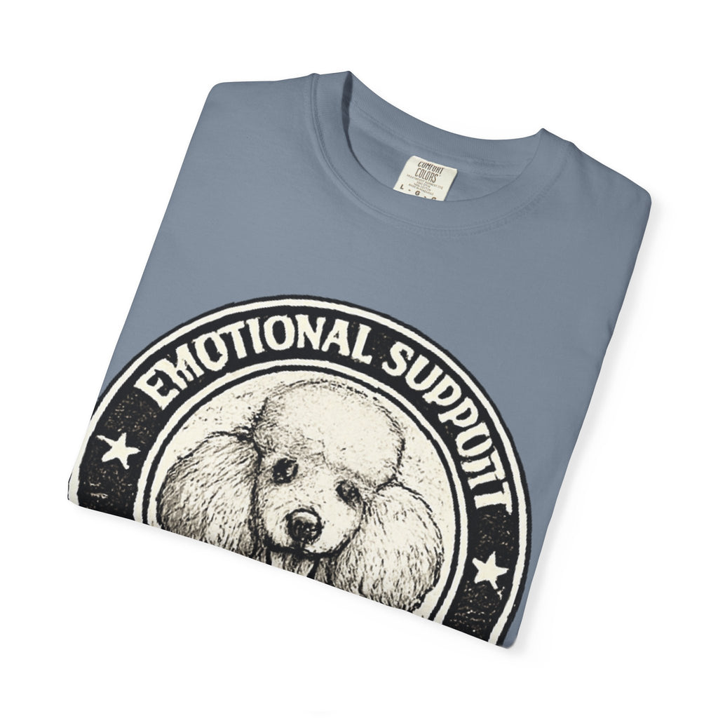 BubbaChubbs Vintage Poodle Emotional Support Style Tee Printify