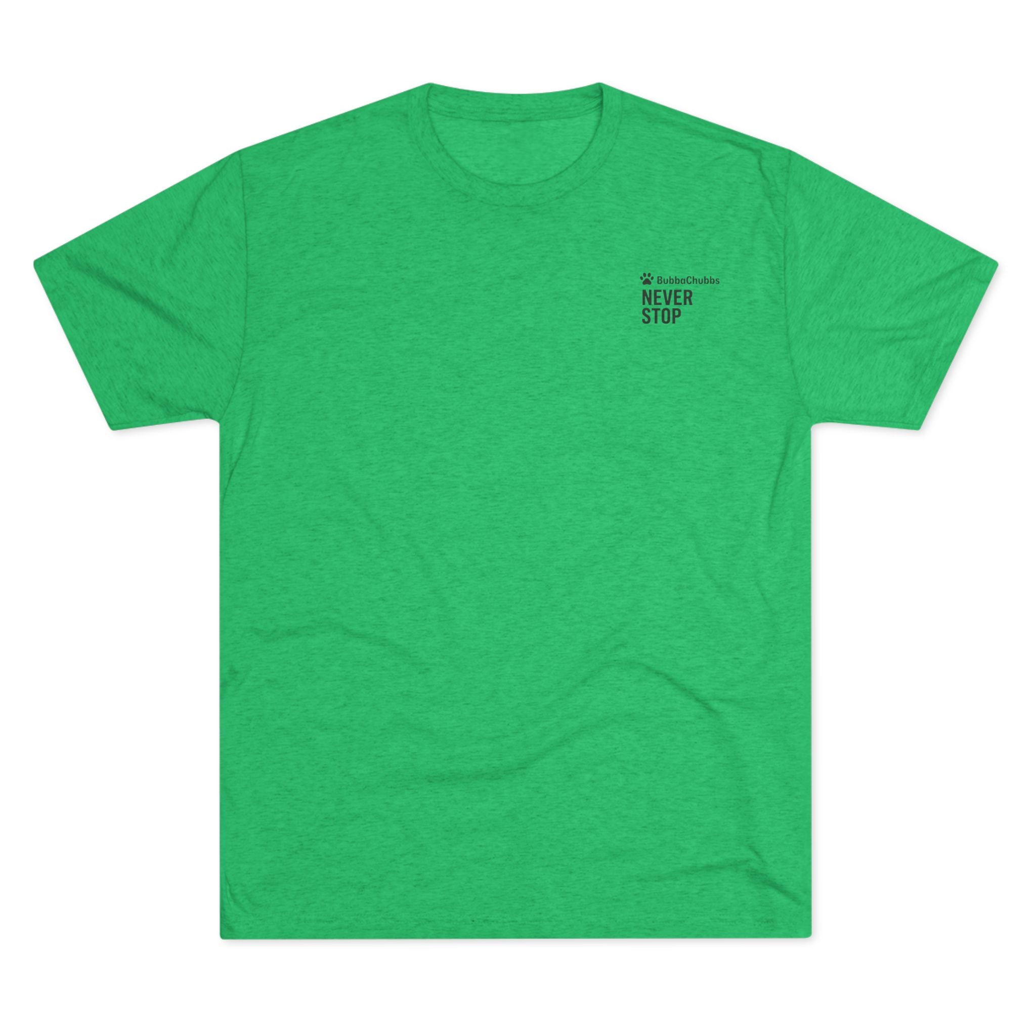 BubbaChubbs Mountains Never Stop — Adventure Outdoor Crew Shirt - BubbaChubbs Brand