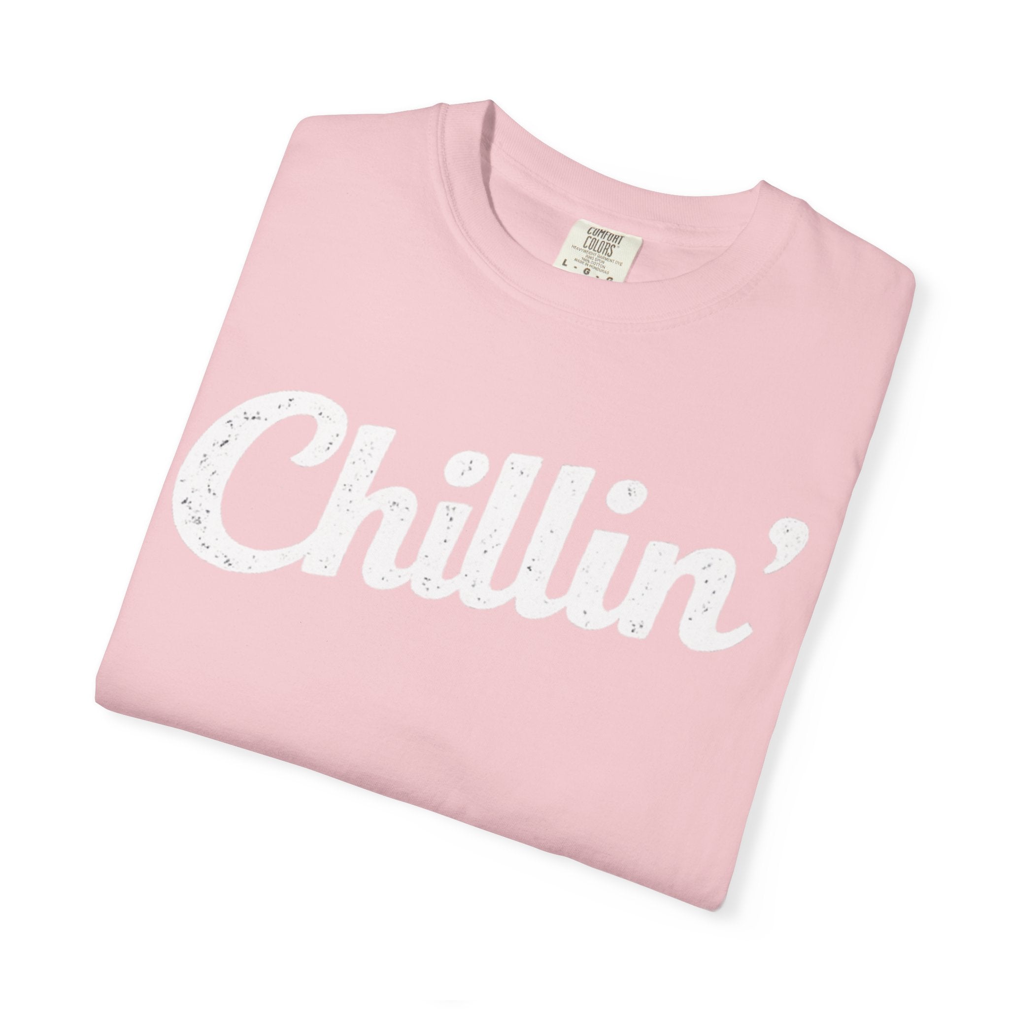 BubbaChubbs Chillin’ White Lettering Tee - BubbaChubbs Brand