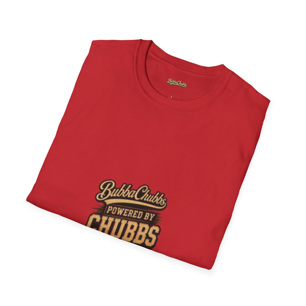 Powered by Chubbs Built Graphic Tee | BubbaChubbs T-Shirt