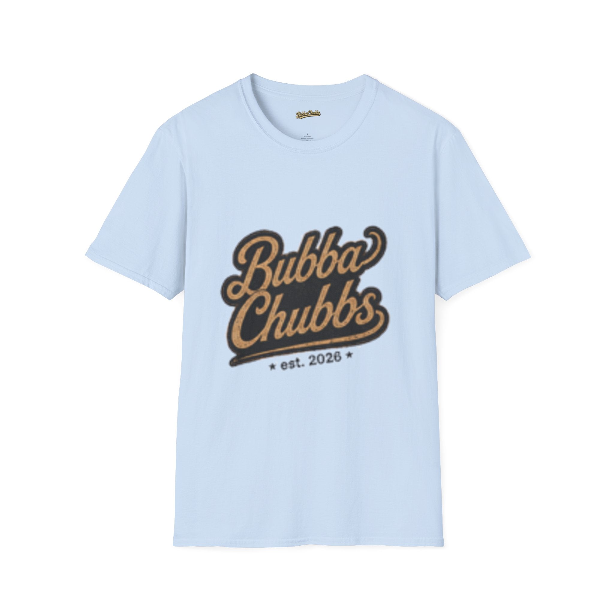 BubbaChubbs Faded Logo Only T-Shirt Printify