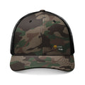Paw logo Camo Trucker Hat — Embroidered Classic Mesh Cap - BubbaChubbs Brand
