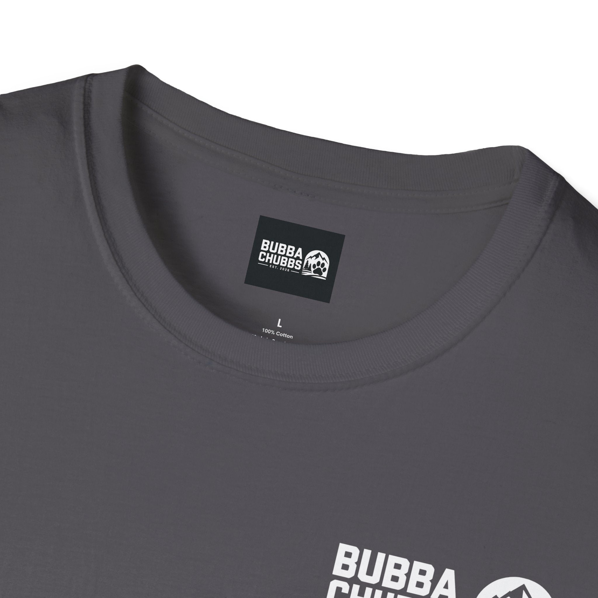 BubbaChubbs Updated Modern Logo Transparent Short-Sleeve Tee - BubbaChubbs Brand
