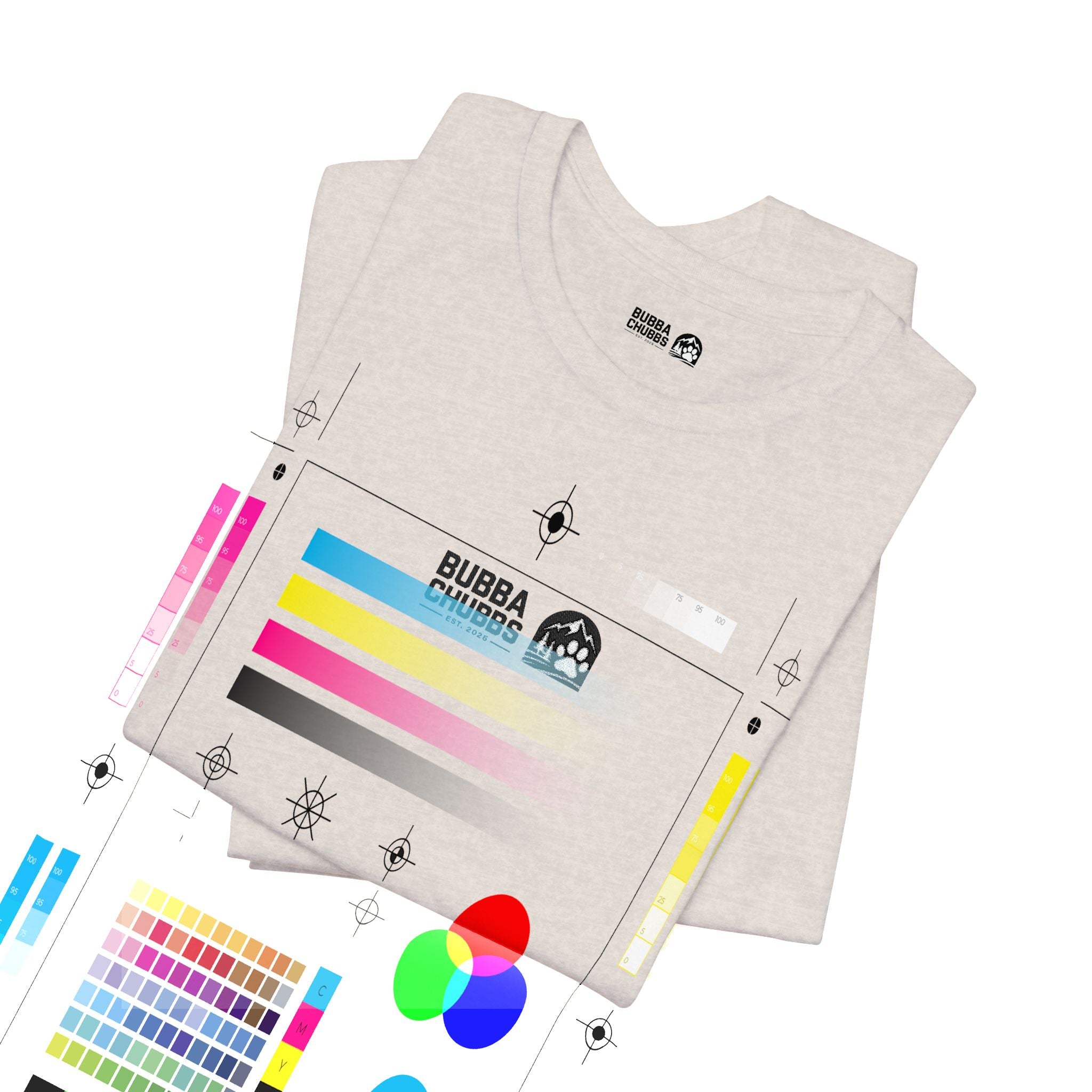 BubbaChubbs - Embroidered Logo - Unisex Jersey Short Sleeve Tee Printify