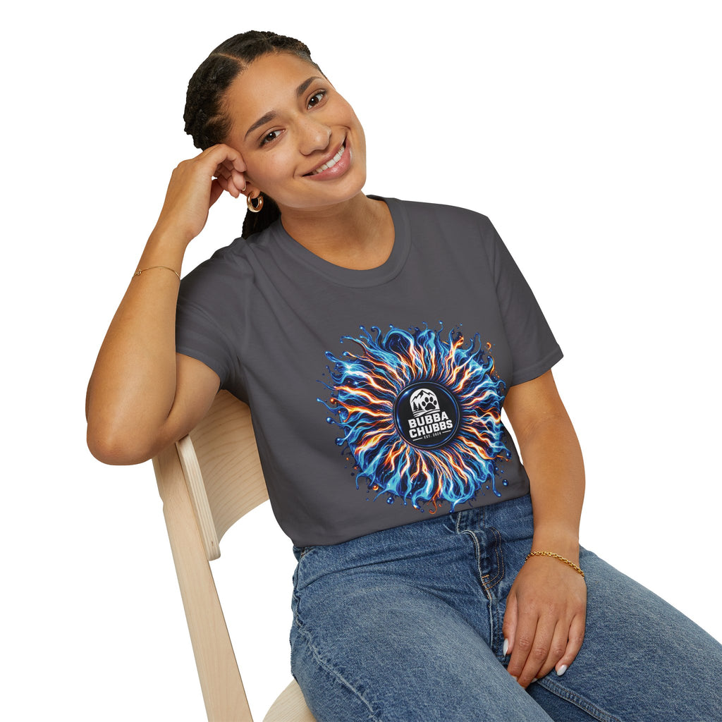 T-Shirt — Bubba Chubbs Fiery Wave Graphic Tee