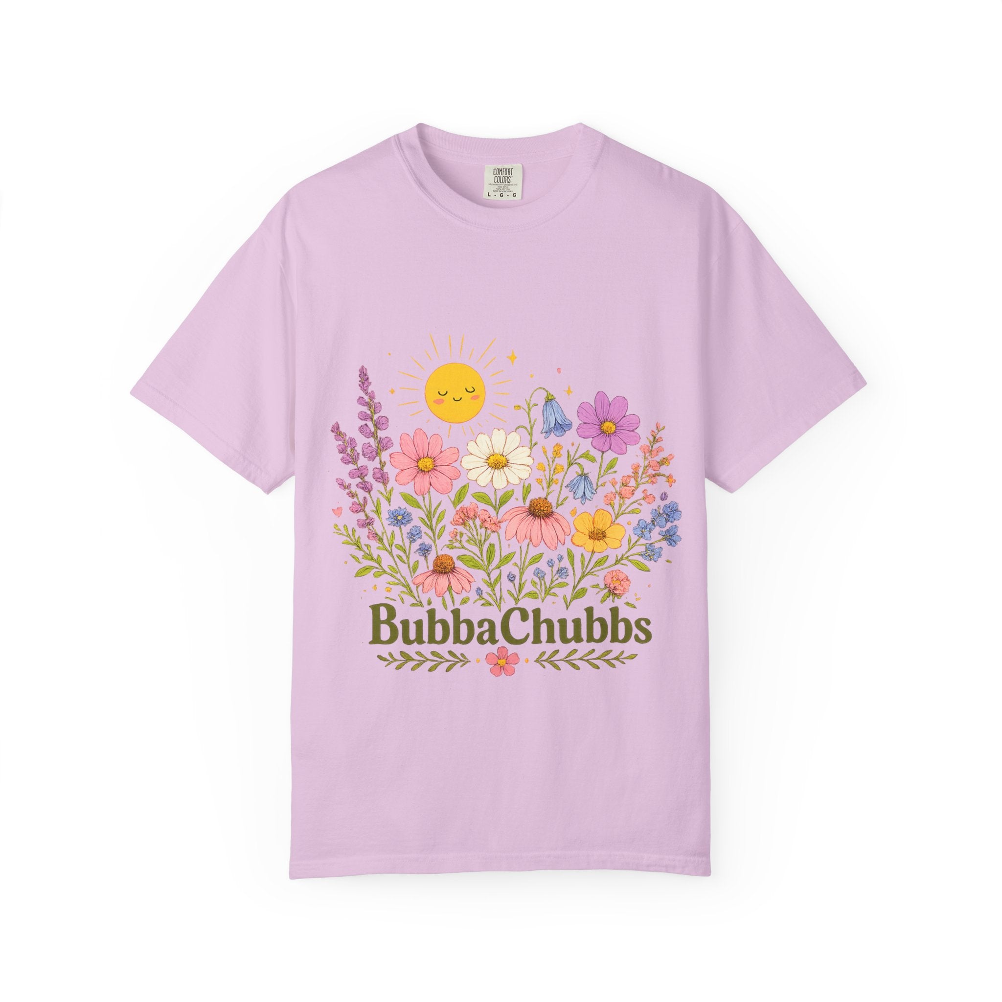 BubbaChubbs Sun Floral Style Tee - BubbaChubbs Brand