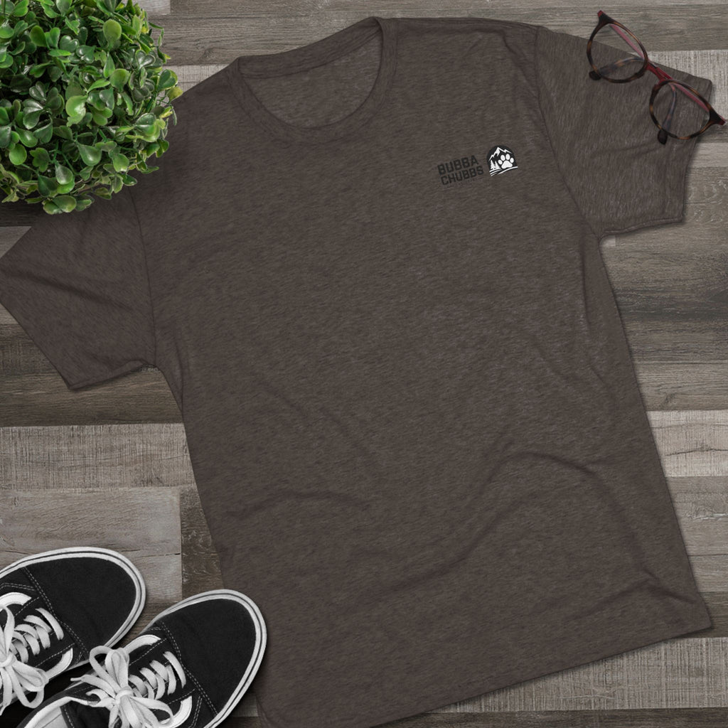 BubbaChubbs Mountains Minimalist Logo Tee — Adventure Outdoor Crew Shirt - BubbaChubbs Brand