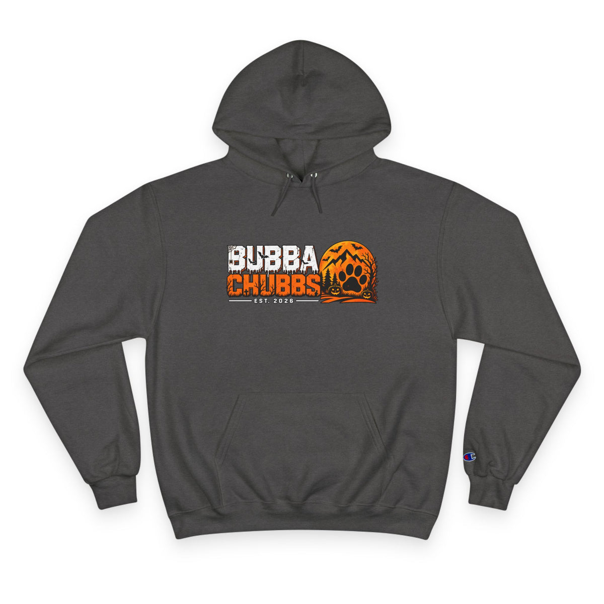 Champion Hoodie — BubbaChubbs Dog Sunset Graphic Hoodie