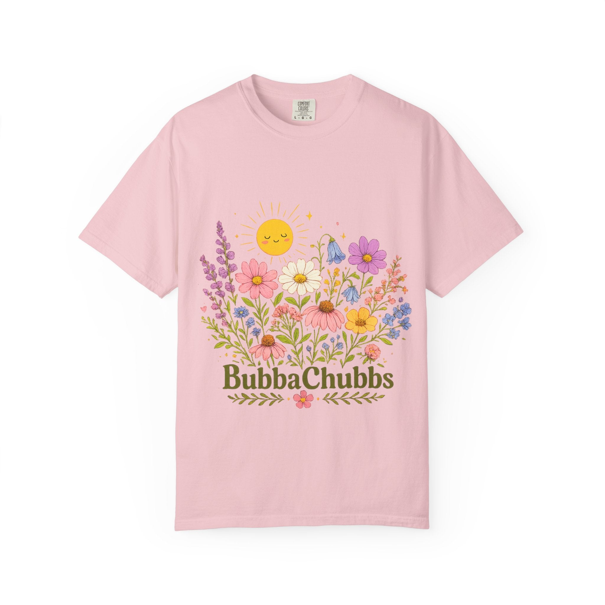 BubbaChubbs Sun Floral Style Tee - BubbaChubbs Brand