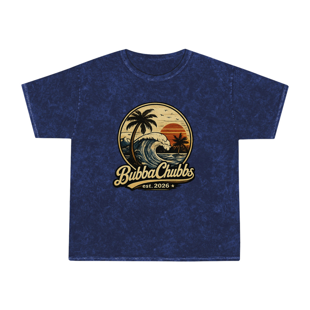 Vintage Surf Mineral Wash Tee | BubbaChubbs Retro Beach T-Shirt