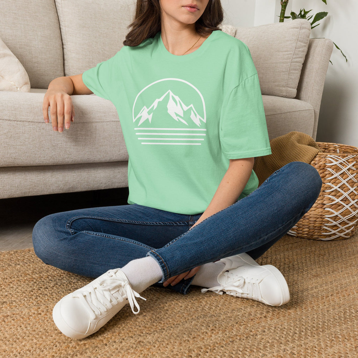 Mountain Sunset Graphic T-Shirt — Minimal Outdoor Adventure Tee