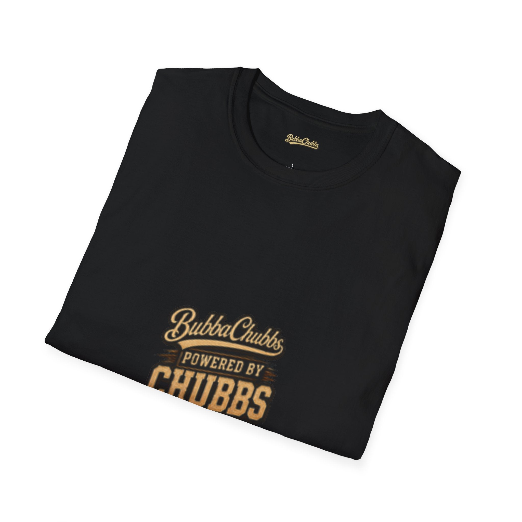 Powered by Chubbs Built Graphic Tee | BubbaChubbs T-Shirt