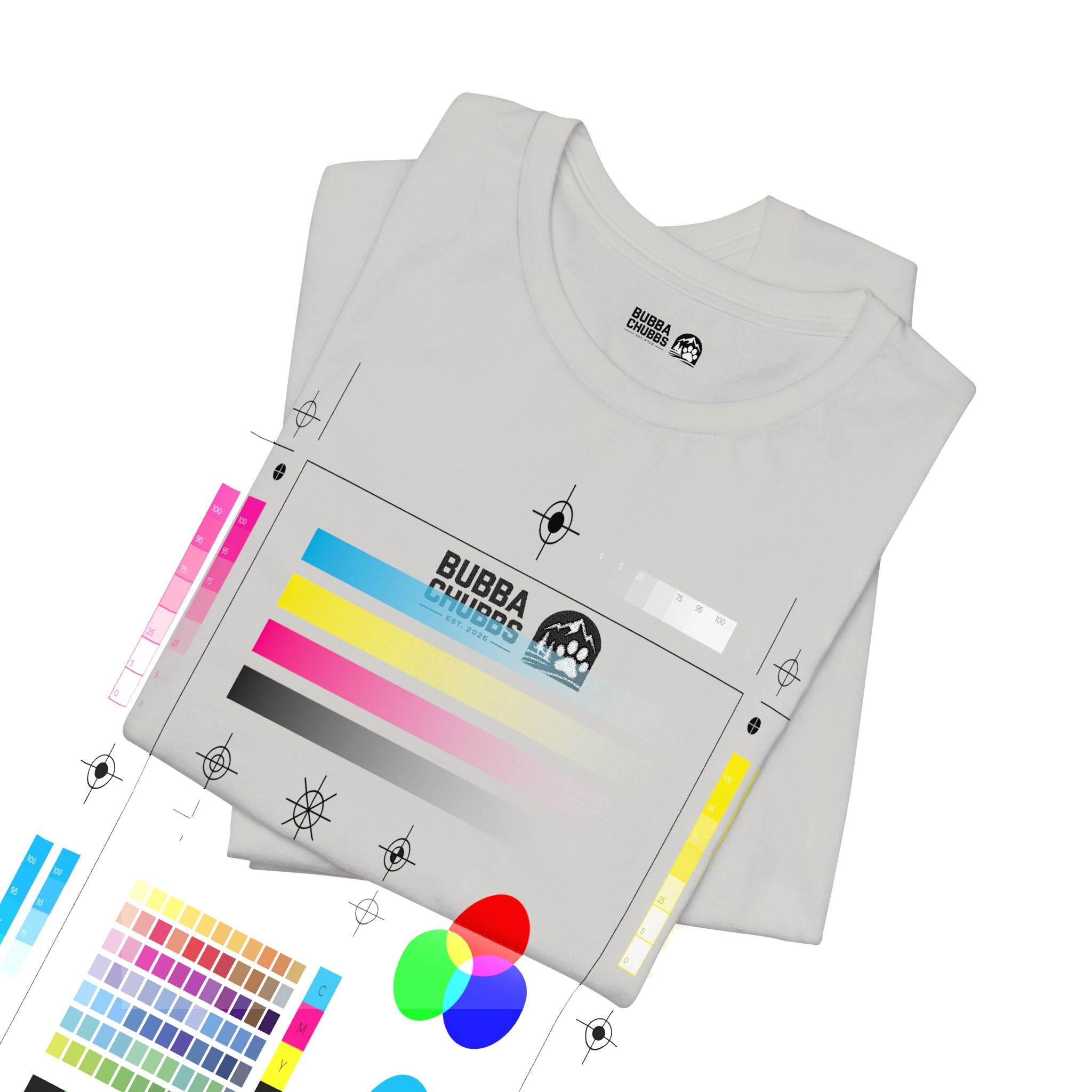 BubbaChubbs - Embroidered Logo - Unisex Jersey Short Sleeve Tee Printify