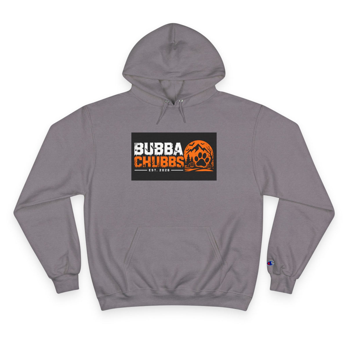 Halloween BubbaChubbs Paw Logo Champion Hoodie