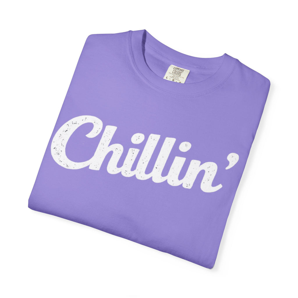 BubbaChubbs Chillin’ White Lettering Tee - BubbaChubbs Brand