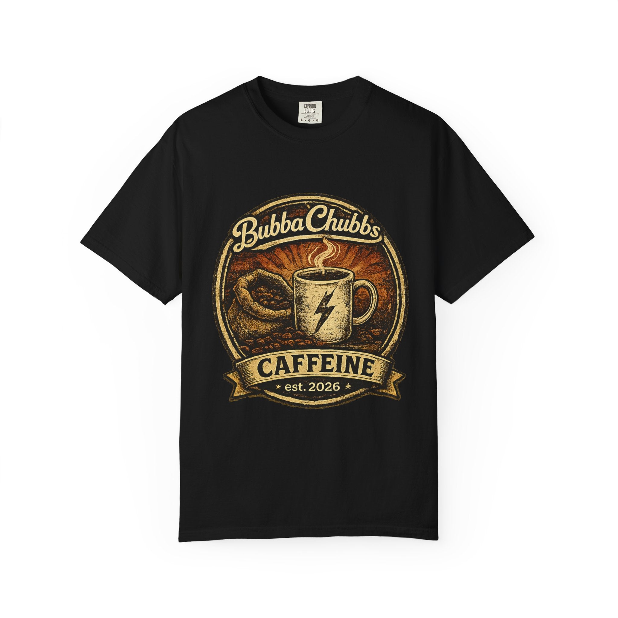Coffee Jolt Graphic Tee | BubbaChubbs Get Out Stay Wild T-Shirt
