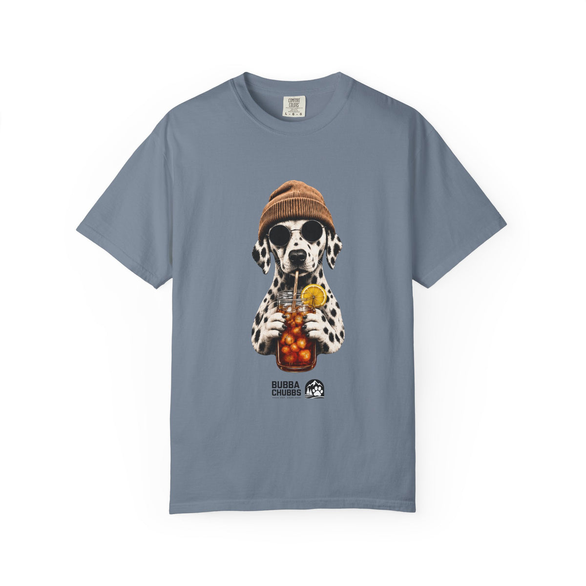 Dalmatian With Bubble Tea T-Shirt — Cute Dog Bubble Tea Graphic Tee - BubbaChubbs Brand