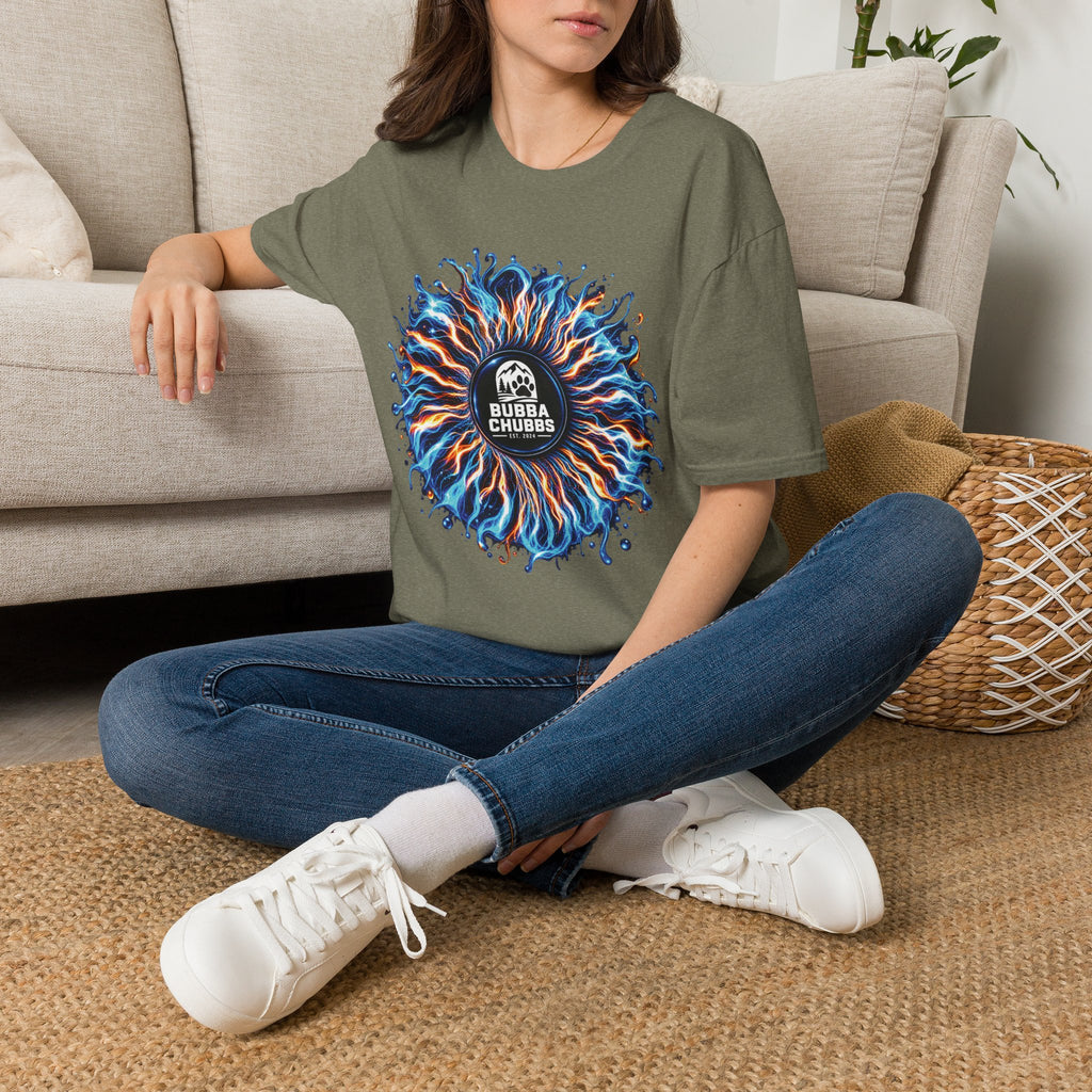 T-Shirt — Bubba Chubbs Fiery Wave Graphic Tee
