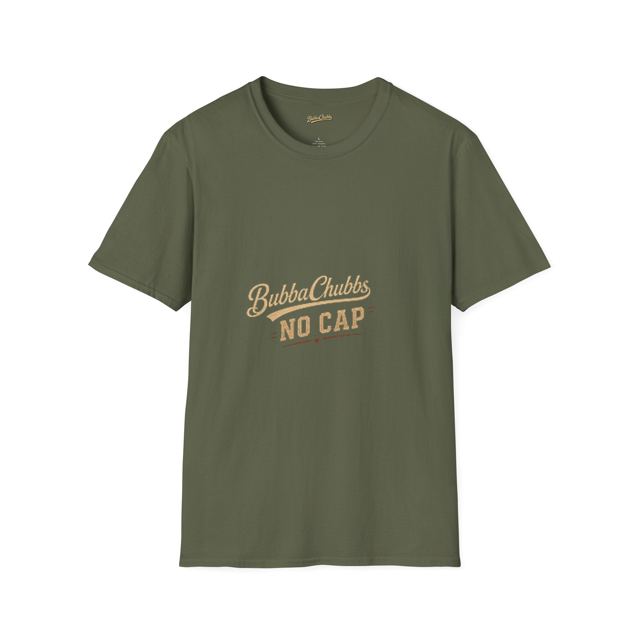No Cap Graphic Tee | BubbaChubbs Bold Statement T-Shirt for Men & Women
