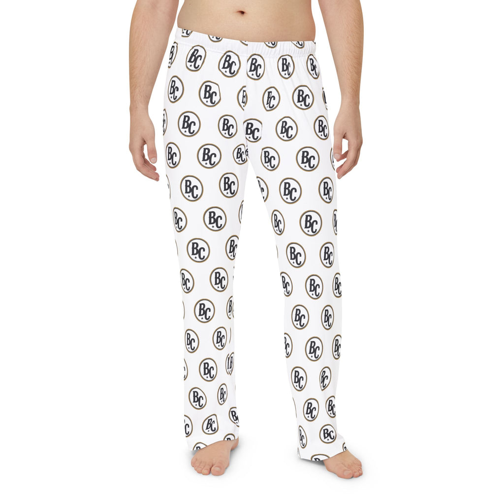 Men's BubbaChubbs Pajama Pants - All-Over BC Logo Lounge Sleepwear Printify